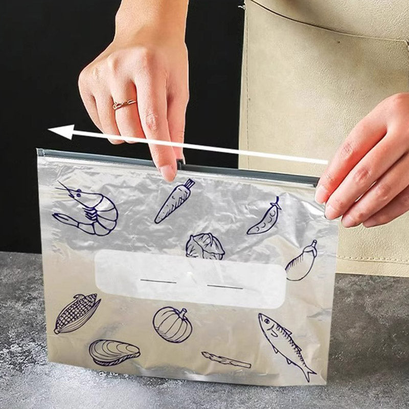 Pack de 30 Sacs de Conservation en Aluminium Reutilisable et Fermable 🥢🌍 - Parfait pour Stocker et Protéger Vos Aliments!
