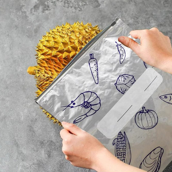 Pack de 30 Sacs de Conservation en Aluminium Reutilisable et Fermable 🥢🌍 - Parfait pour Stocker et Protéger Vos Aliments!