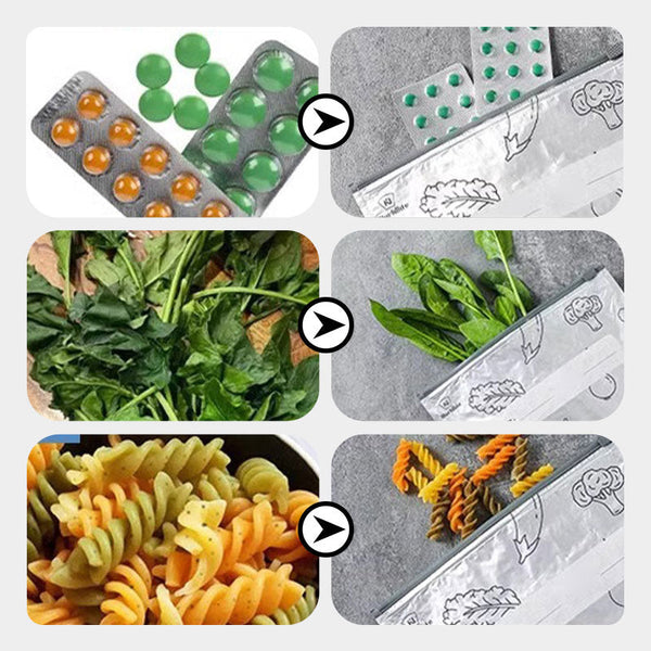 Pack de 30 Sacs de Conservation en Aluminium Reutilisable et Fermable 🥢🌍 - Parfait pour Stocker et Protéger Vos Aliments!