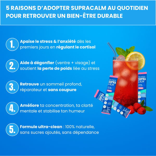 SUPRACALM™ –  Dites a dieux au Fatigue constante, stress quotidien, ventre et visage gonflés, énergie diminuée