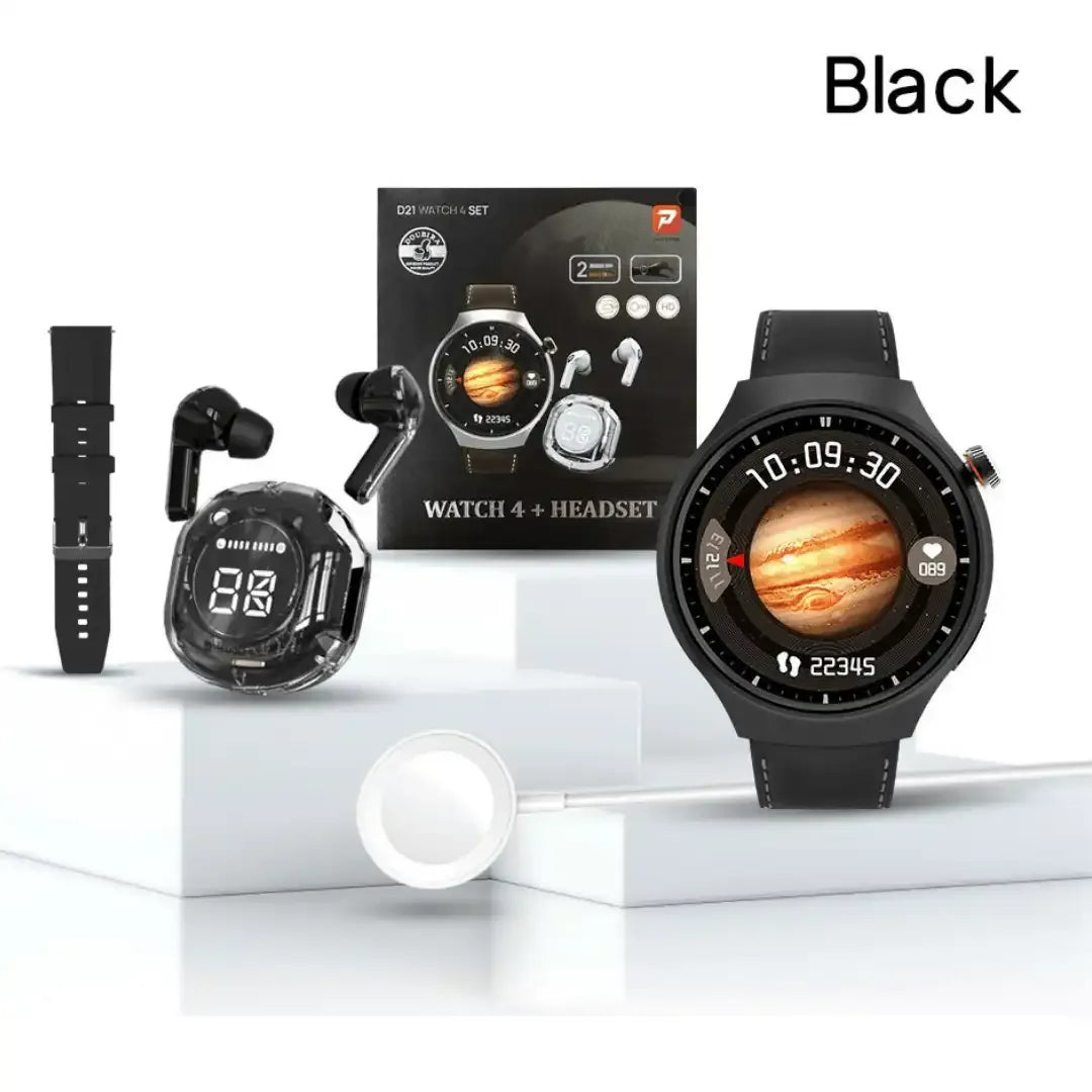 Pack Élégance Tech : Montre Connectée & Écouteurs Sans Fil