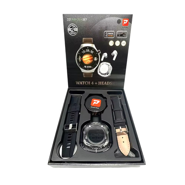 Pack Élégance Tech : Montre Connectée & Écouteurs Sans Fil