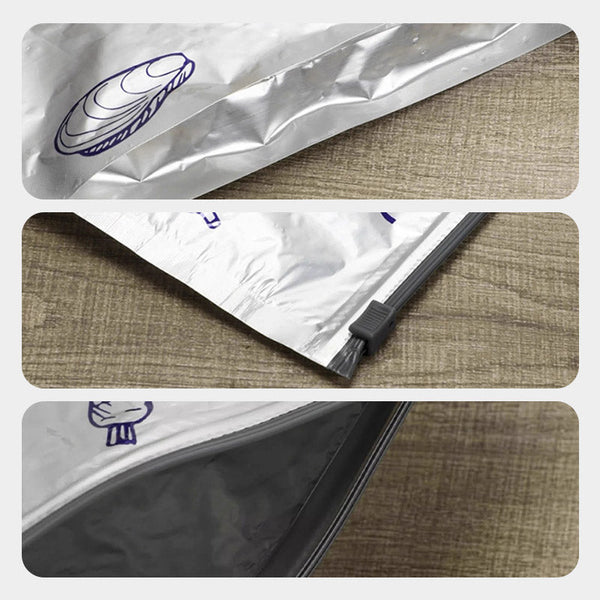 Pack de 30 Sacs de Conservation en Aluminium Reutilisable et Fermable 🥢🌍 - Parfait pour Stocker et Protéger Vos Aliments!